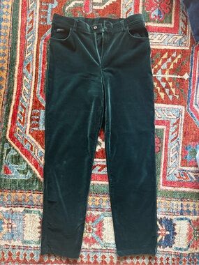 Ralph Lauren Women’s emerald Green velour Pants
